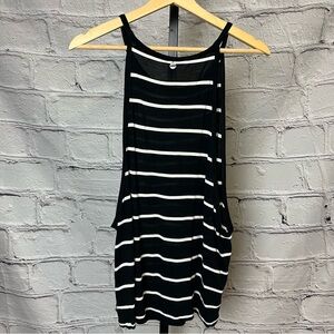 Lorna Jane Life Black and White Workout Tank Top